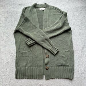 LOFT Sage Green Women's Cardigan Sweater